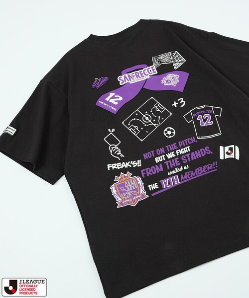 FREAK'S STORE(フリークスストア)の「J.LEAGUE × FREAK’S STORE 別注SUPPORTERS SHORT SLEEVE TEE 【サンフレッチェ広島】/ Jリーグ 別注 Tシャツ(Tシャツ/カットソー・メンズ・ホワイト/チャコールグレー・MEDIUM/SMALL/X-LARGE/LARGE)」の2枚目の写真