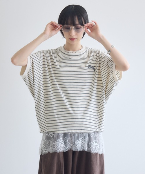 Paradise Picnic(パラダイスピクニック)の「スクエア裾レースタンクトップ(タンクトップ・レディース・ブラック/ブラウン/ホワイト・FREE)」の17枚目の写真