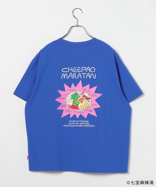 LEPSIM(レプシィム)の「【七宝麻辣湯】イラストTシャツSS 739794(Tシャツ/カットソー・レディース・オフホワイト/ブルー・FREE)」の19枚目の写真