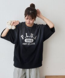 【Enlude】ラグランフロッキーロゴプリントTシャツ《ユニセックス》