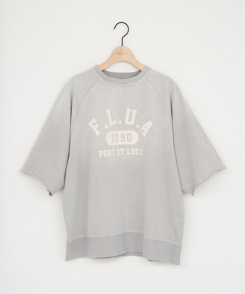 DISCOAT(ディスコート)の「【Enlude】ラグランフロッキーロゴプリントTシャツ《ユニセックス》(Tシャツ/カットソー・メンズ・グレイッシュベージュ/チャコールグレー/グリーン・FREE)」の21枚目の写真