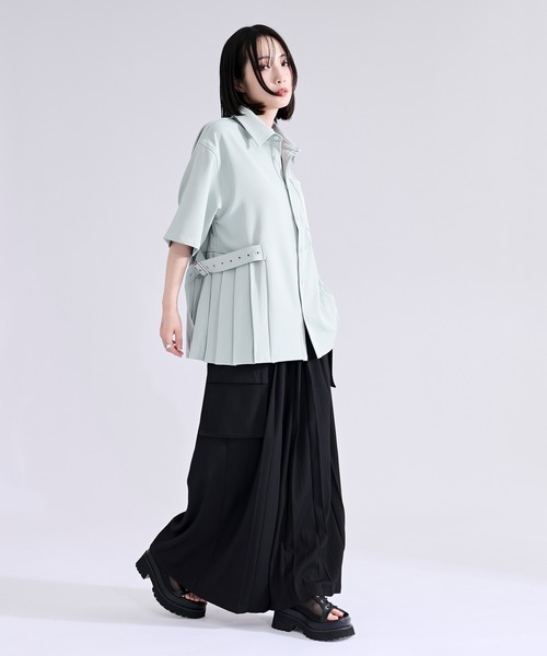 Ellno Loset（エルノロゼット）の「フラシポケットプリーツハカマパンツ（スラックス・メンズ・ブラック・X-SMALL/SMALL/MEDIUM/LARGE）」の12枚目の写真