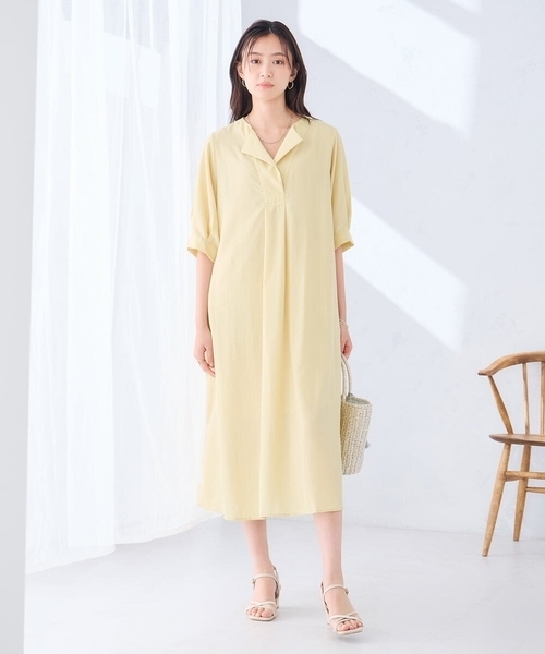 a.v.v（アーヴェヴェ）の「カフタンワンピース（ワンピース・レディース・ブラック/クリーム・39）」の18枚目の写真