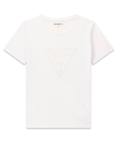 Guess(ゲス)の「BASIC Triangle Tee Tシャツ 半袖 ロゴTシャツ(Tシャツ/カットソー・レディース・ホワイト/ブラック・SMALL/LARGE/X-SMALL/MEDIUM)」の9枚目の写真