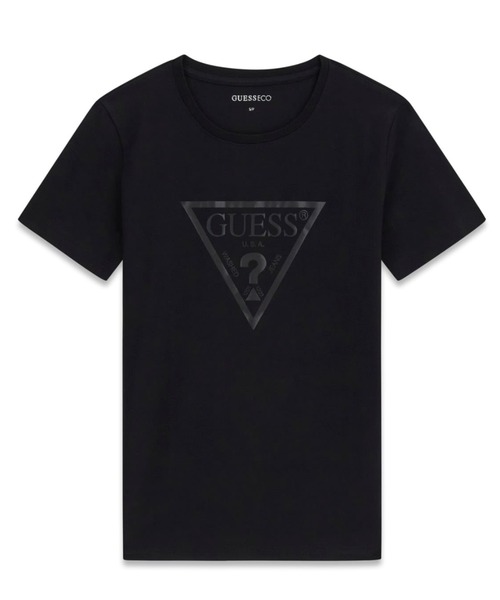 Guess(ゲス)の「BASIC Triangle Tee Tシャツ 半袖 ロゴTシャツ(Tシャツ/カットソー・レディース・ホワイト/ブラック・SMALL/LARGE/X-SMALL/MEDIUM)」の10枚目の写真