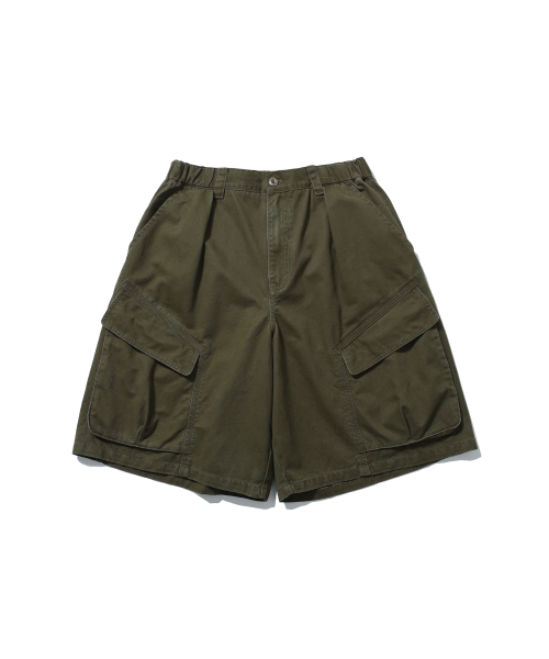 ANGLAN(アングラン)の「Structural Cargo Half Pants - Khaki(その他パンツ・メンズ・その他・1/2)」の1枚目の写真