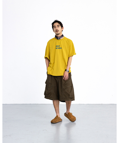 ANGLAN(アングラン)の「Structural Cargo Half Pants - Khaki(その他パンツ・メンズ・その他・1/2)」の3枚目の写真