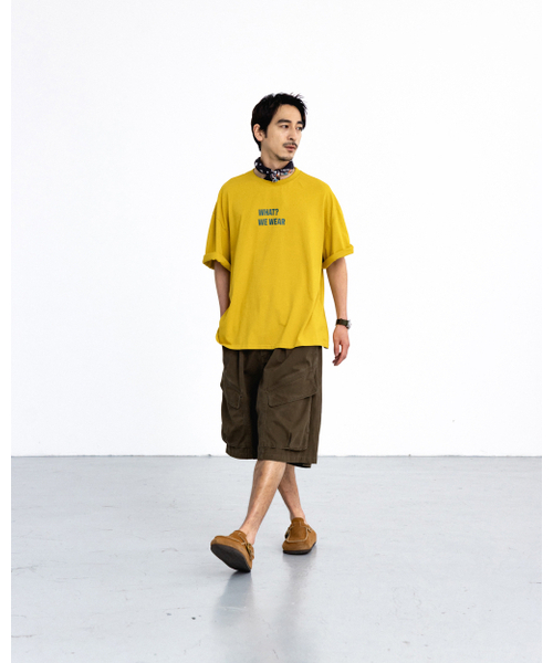 ANGLAN(アングラン)の「Structural Cargo Half Pants - Khaki(その他パンツ・メンズ・その他・1/2)」の2枚目の写真