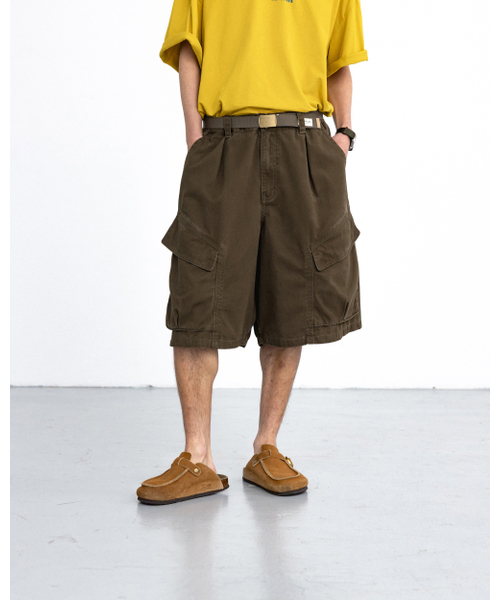 ANGLAN(アングラン)の「Structural Cargo Half Pants - Khaki(その他パンツ・メンズ・その他・1/2)」の8枚目の写真