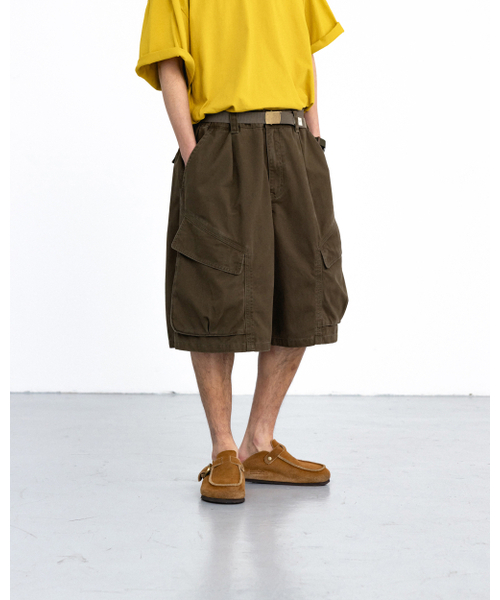 ANGLAN(アングラン)の「Structural Cargo Half Pants - Khaki(その他パンツ・メンズ・その他・1/2)」の9枚目の写真