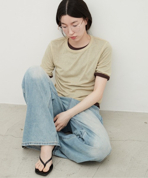 OFROOM(オフルーム)の「Lame Wide Denim|ラメワイドデニム(デニムパンツ・レディース・グレー/ブルー・SMALL/MEDIUM)」の16枚目の写真