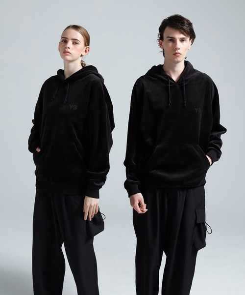 Y-3(ワイスリー)の「Y-3 VELVET CORDUROY HOODIE(パーカー・メンズ・ブラック・MEDIUM/SMALL/X-SMALL/X-LARGE/LARGE/XX-SMALL)」の1枚目の写真