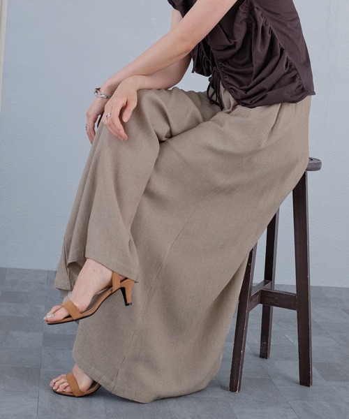murea(ミュレア)の「ナチュラルムードルーズワイドパンツ(その他パンツ・レディース・ベージュ/ホワイト/ブラック・FREE)」の15枚目の写真