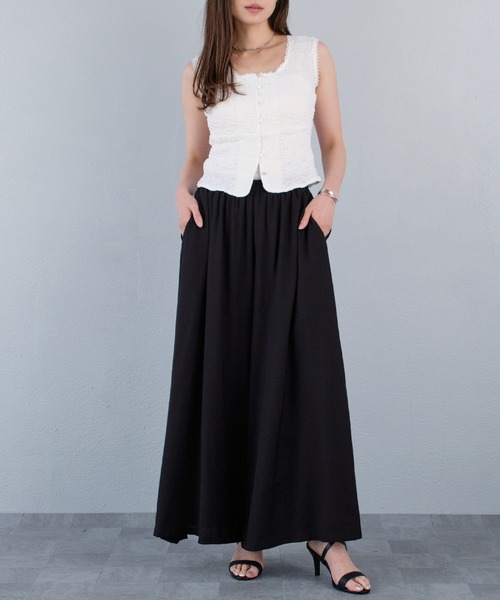 murea(ミュレア)の「ナチュラルムードルーズワイドパンツ(その他パンツ・レディース・ベージュ/ホワイト/ブラック・FREE)」の21枚目の写真