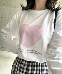 ビッグハートプリントロンT／長袖Tシャツ(hsyd)