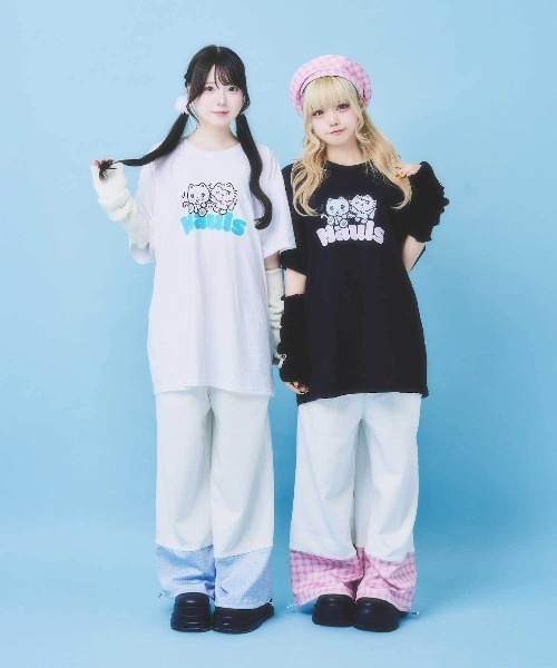 Hauls(ハウルズ)の「ふたごちゃんBIGTEE(Tシャツ/カットソー・レディース・ブラック/ホワイト・FREE)」の6枚目の写真