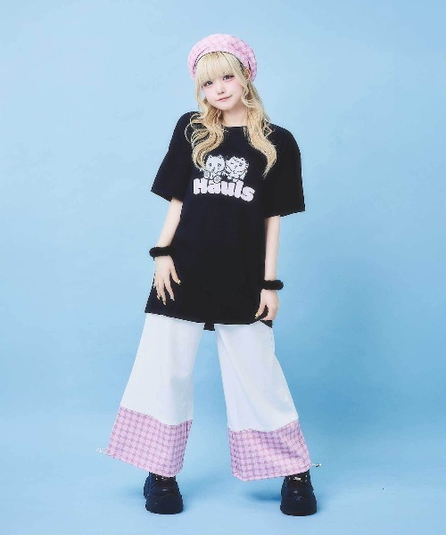 Hauls(ハウルズ)の「ふたごちゃんBIGTEE(Tシャツ/カットソー・レディース・ブラック/ホワイト・FREE)」の5枚目の写真