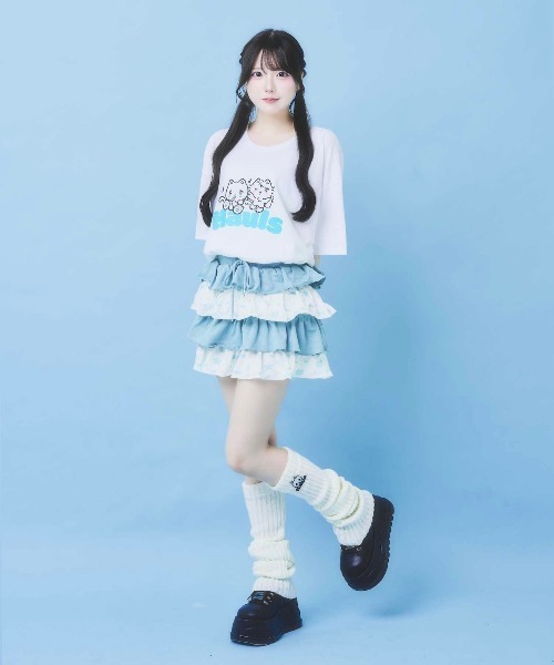 Hauls(ハウルズ)の「ふたごちゃんBIGTEE(Tシャツ/カットソー・レディース・ブラック/ホワイト・FREE)」の4枚目の写真