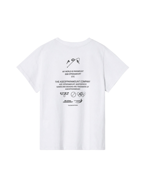 AGEOFPARAMOUNT(エイジオブパラマウント)の「バックプリントTシャツ(ホワイト)(Tシャツ/カットソー・レディース・その他・OS)」の1枚目の写真