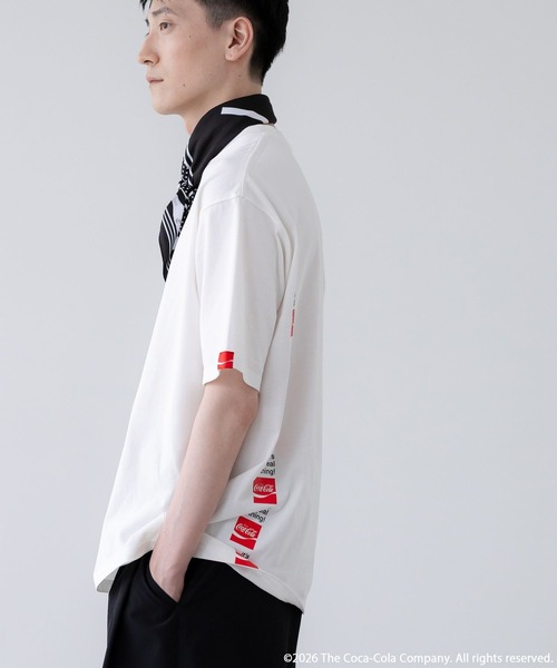 LOWRYS FARM(ローリーズファーム)の「【LFM(U)】Coca-Cola/LOGO TEE 878209(Tシャツ/カットソー・メンズ・ホワイト/ブラック/ホワイト系その他・MEDIUM/LARGE)」の8枚目の写真