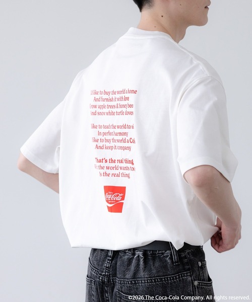 LOWRYS FARM(ローリーズファーム)の「【LFM(U)】Coca-Cola/LOGO TEE 878209(Tシャツ/カットソー・メンズ・ホワイト/ブラック/ホワイト系その他・MEDIUM/LARGE)」の17枚目の写真