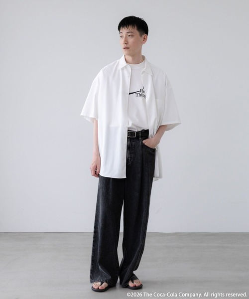 LOWRYS FARM(ローリーズファーム)の「【LFM(U)】Coca-Cola/LOGO TEE 878209(Tシャツ/カットソー・メンズ・ホワイト/ブラック/ホワイト系その他・MEDIUM/LARGE)」の11枚目の写真
