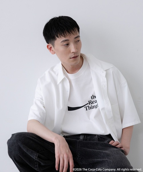 LOWRYS FARM(ローリーズファーム)の「【LFM(U)】Coca-Cola/LOGO TEE 878209(Tシャツ/カットソー・メンズ・ホワイト/ブラック/ホワイト系その他・MEDIUM/LARGE)」の13枚目の写真