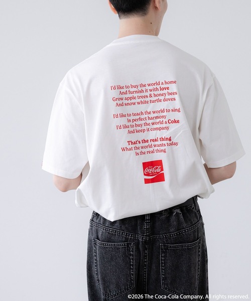 LOWRYS FARM(ローリーズファーム)の「【LFM(U)】Coca-Cola/LOGO TEE 878209(Tシャツ/カットソー・メンズ・ホワイト/ブラック/ホワイト系その他・MEDIUM/LARGE)」の15枚目の写真