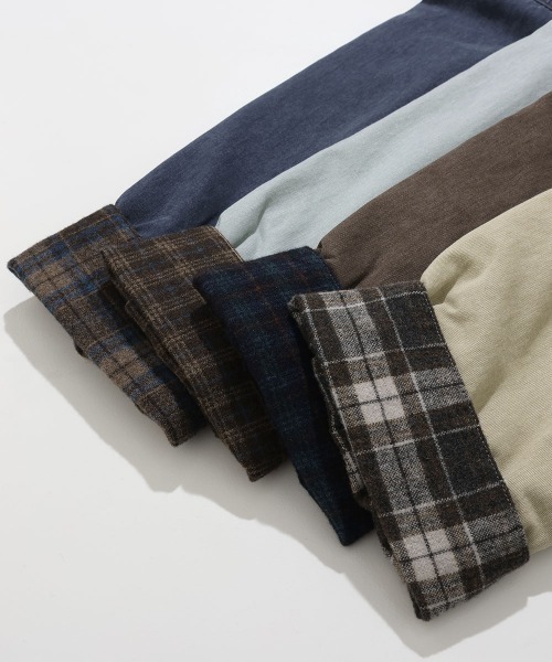 KRIFF MAYER Lady's Collection(クリフメイヤーレディースコレクション)の「裏キルトカバーオール(カバーオール・レディース・サックスブルー/ネイビー/ブラウン/サンドベージュ・LARGE/MEDIUM)」の15枚目の写真