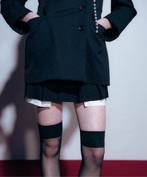 Carmelo（カーメロ）の「2way Damaged Pleat Mini Skirt / マイクロミニレイヤードプリーツスカート（スカート）」