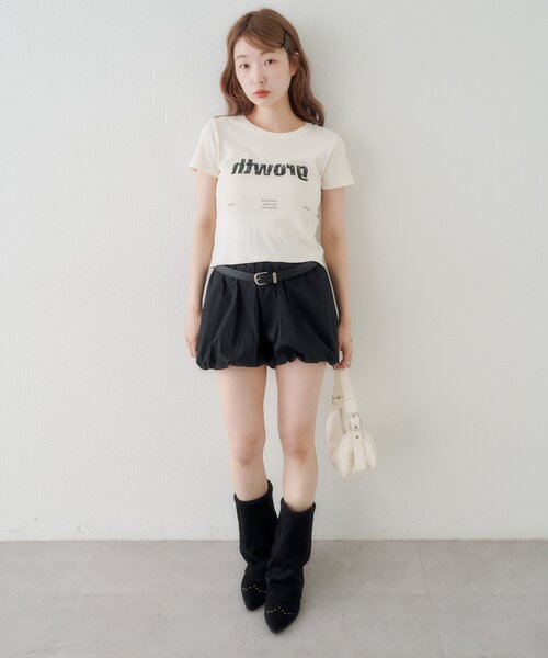 Kastane(カスタネ)の「【S.Mサイズ展開】Newヴィンテージ加工ロゴTEE(Tシャツ/カットソー・レディース・ブルー系その他/ブラウン/アイボリー・SMALL/MEDIUM)」の10枚目の写真