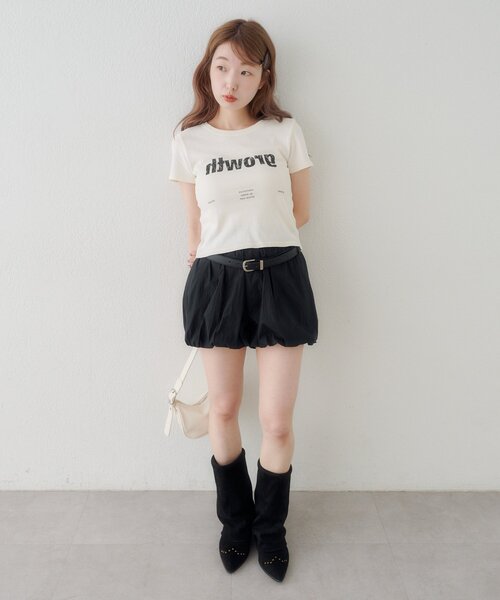 Kastane(カスタネ)の「【S.Mサイズ展開】Newヴィンテージ加工ロゴTEE(Tシャツ/カットソー・レディース・ブルー系その他/ブラウン/アイボリー・SMALL/MEDIUM)」の11枚目の写真