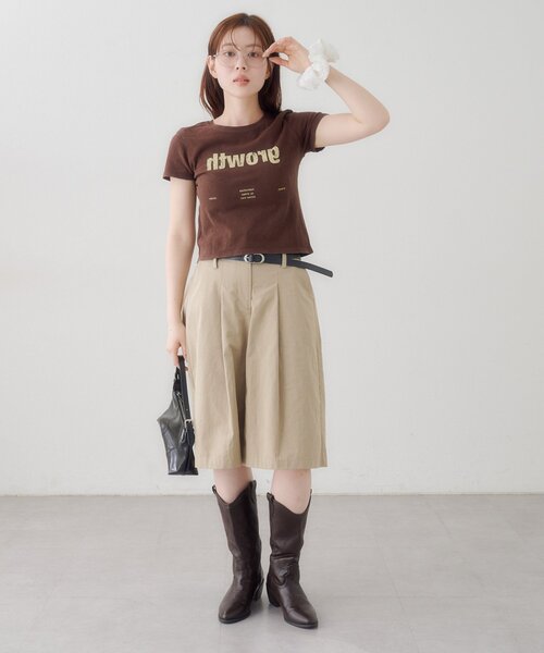 Kastane(カスタネ)の「【S.Mサイズ展開】Newヴィンテージ加工ロゴTEE(Tシャツ/カットソー・レディース・ブルー系その他/ブラウン/アイボリー・SMALL/MEDIUM)」の7枚目の写真