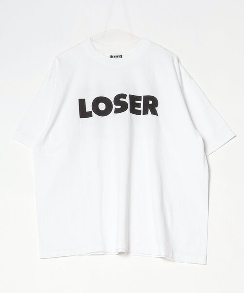 SUB POP(サブポップ)の「S/S PRINT TEE "LOSER"/ショートスリーブ プリント ティー "ルーザー”(Tシャツ/カットソー・メンズ・スミクロ/ホワイト・X-LARGE/MEDIUM/LARGE/SMALL)」の1枚目の写真