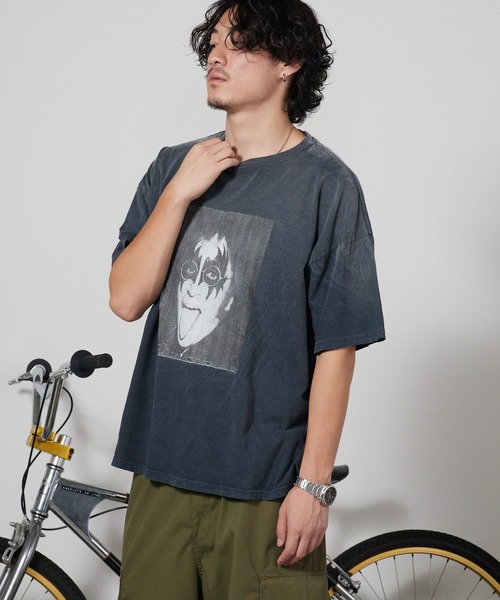 REMI RELIEF(レミレリーフ)の「REMI RELIEF/レミレリーフ NEW SP加工20/-天竺BIGサイズT(Who are you?) ヴィンテージ コットンTシャツ メンズ 2026年 夏 夏服(Tシャツ/カットソー・メンズ・ホワイト/ブラック・M/L)」の21枚目の写真