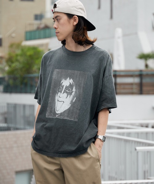 REMI RELIEF(レミレリーフ)の「REMI RELIEF/レミレリーフ NEW SP加工20/-天竺BIGサイズT(Who are you?) ヴィンテージ コットンTシャツ メンズ 2026年 夏 夏服(Tシャツ/カットソー・メンズ・ホワイト/ブラック・M/L)」の12枚目の写真