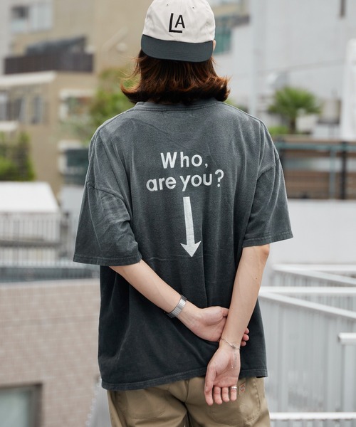 REMI RELIEF(レミレリーフ)の「REMI RELIEF/レミレリーフ NEW SP加工20/-天竺BIGサイズT(Who are you?) ヴィンテージ コットンTシャツ メンズ 2026年 夏 夏服(Tシャツ/カットソー・メンズ・ホワイト/ブラック・M/L)」の13枚目の写真