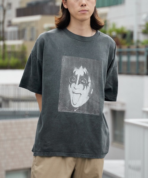 REMI RELIEF(レミレリーフ)の「REMI RELIEF/レミレリーフ NEW SP加工20/-天竺BIGサイズT(Who are you?) ヴィンテージ コットンTシャツ メンズ 2026年 夏 夏服(Tシャツ/カットソー・メンズ・ホワイト/ブラック・M/L)」の11枚目の写真