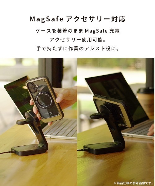 ROOT CO.（ルート）の「iPhone 17/17e/16e 専用 ROOT CO. GRAVITY Shock Resist Tough & Basic Case Plus. ケース（スマホケース/カバー・レディース・アッシュブラウン/ホワイト/ブラック/カーキ・iPhone 17/iPhone 16e/17e）」の11枚目の写真
