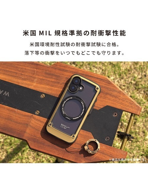 ROOT CO.（ルート）の「iPhone 17/17e/16e 専用 ROOT CO. GRAVITY Shock Resist Tough & Basic Case Plus. ケース（スマホケース/カバー・レディース・アッシュブラウン/ホワイト/ブラック/カーキ・iPhone 17/iPhone 16e/17e）」の12枚目の写真