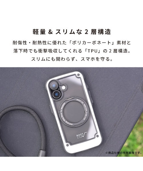 ROOT CO.（ルート）の「iPhone 17/17e/16e 専用 ROOT CO. GRAVITY Shock Resist Tough & Basic Case Plus. ケース（スマホケース/カバー・レディース・アッシュブラウン/ホワイト/ブラック/カーキ・iPhone 17/iPhone 16e/17e）」の16枚目の写真