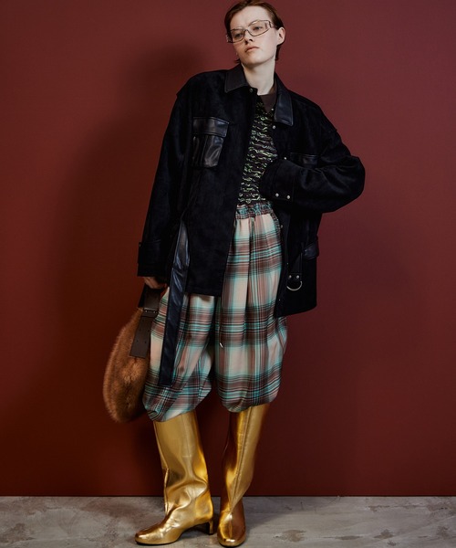 MAISON SPECIAL(メゾンスペシャル)の「【2026Autumn PRE-ORDER】Faux Suede Blouson/フェイクスエードブルゾン(ブルゾン・レディース・ピンク/ブラック・FREE)」の3枚目の写真