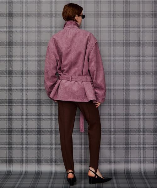 MAISON SPECIAL(メゾンスペシャル)の「【2026Autumn PRE-ORDER】Faux Suede Blouson/フェイクスエードブルゾン(ブルゾン・レディース・ピンク/ブラック・FREE)」の8枚目の写真