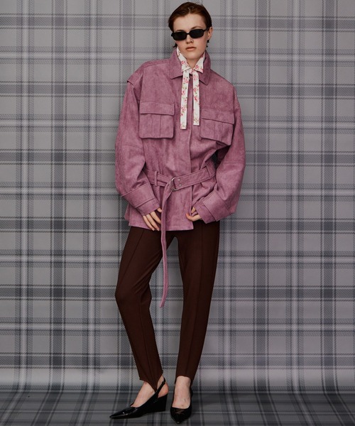 MAISON SPECIAL(メゾンスペシャル)の「【2026Autumn PRE-ORDER】Faux Suede Blouson/フェイクスエードブルゾン(ブルゾン・レディース・ピンク/ブラック・FREE)」の7枚目の写真