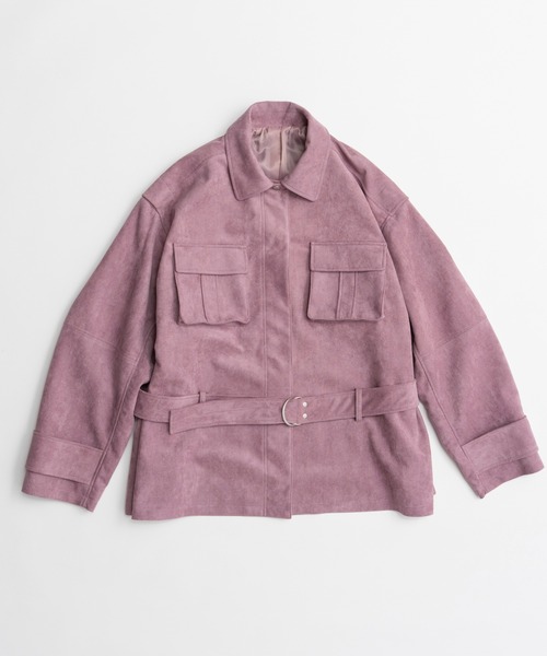 MAISON SPECIAL(メゾンスペシャル)の「【2026Autumn PRE-ORDER】Faux Suede Blouson/フェイクスエードブルゾン(ブルゾン・レディース・ピンク/ブラック・FREE)」の10枚目の写真