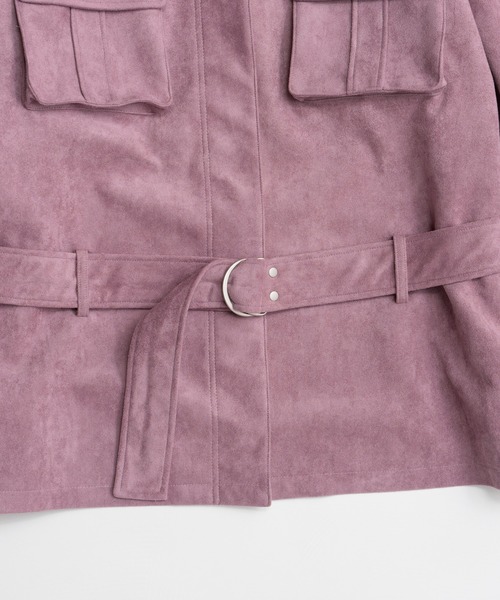 MAISON SPECIAL(メゾンスペシャル)の「【2026Autumn PRE-ORDER】Faux Suede Blouson/フェイクスエードブルゾン(ブルゾン・レディース・ピンク/ブラック・FREE)」の14枚目の写真