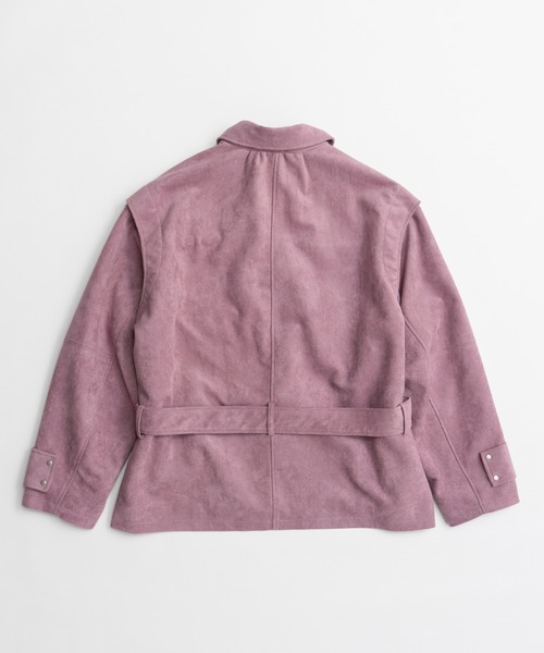 MAISON SPECIAL(メゾンスペシャル)の「【2026Autumn PRE-ORDER】Faux Suede Blouson/フェイクスエードブルゾン(ブルゾン・レディース・ピンク/ブラック・FREE)」の16枚目の写真