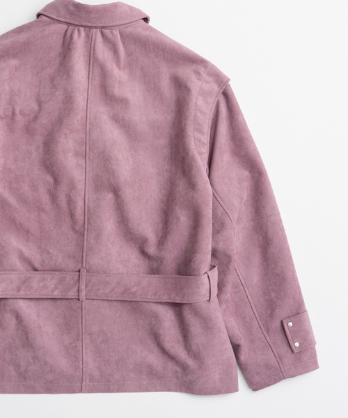MAISON SPECIAL(メゾンスペシャル)の「【2026Autumn PRE-ORDER】Faux Suede Blouson/フェイクスエードブルゾン(ブルゾン・レディース・ピンク/ブラック・FREE)」の17枚目の写真