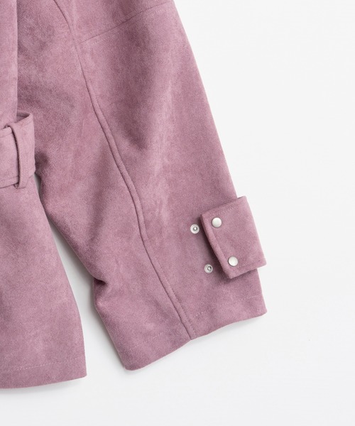 MAISON SPECIAL(メゾンスペシャル)の「【2026Autumn PRE-ORDER】Faux Suede Blouson/フェイクスエードブルゾン(ブルゾン・レディース・ピンク/ブラック・FREE)」の19枚目の写真