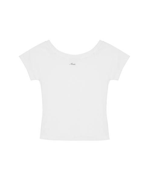 NICK&NICOLE（ニックアンドニコール）の「RAGLAN SCOOP NECK TOP_IVORY（Tシャツ/カットソー・レディース・その他・FREE）」の2枚目の写真